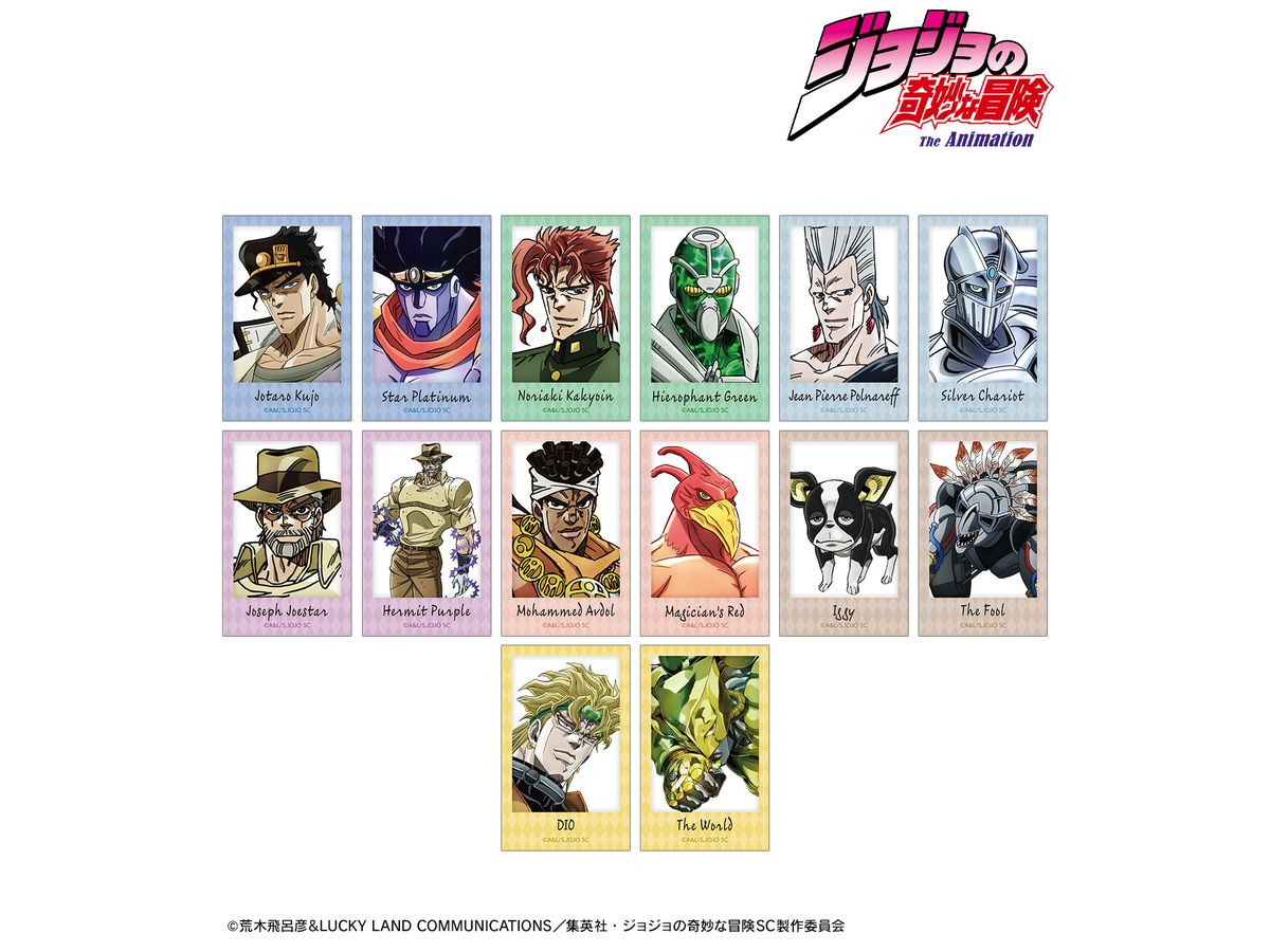 Jojo's Bizarre Adventure Stardust Crusaders: Trading Instant Camera Style Illustration Card: 1Box (14pcs)