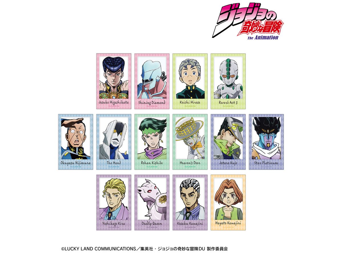 Jojo's Bizarre Adventure Diamond Is Unbreakable: Trading Instant Camera Style Illustration Card: 1Box (14pcs)