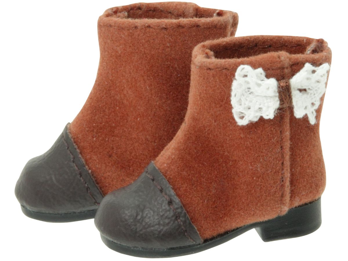 PNXS Lace Ribbon Suede Boots -Alvastaria Outfit Collection- Camel Brown (Reissue)