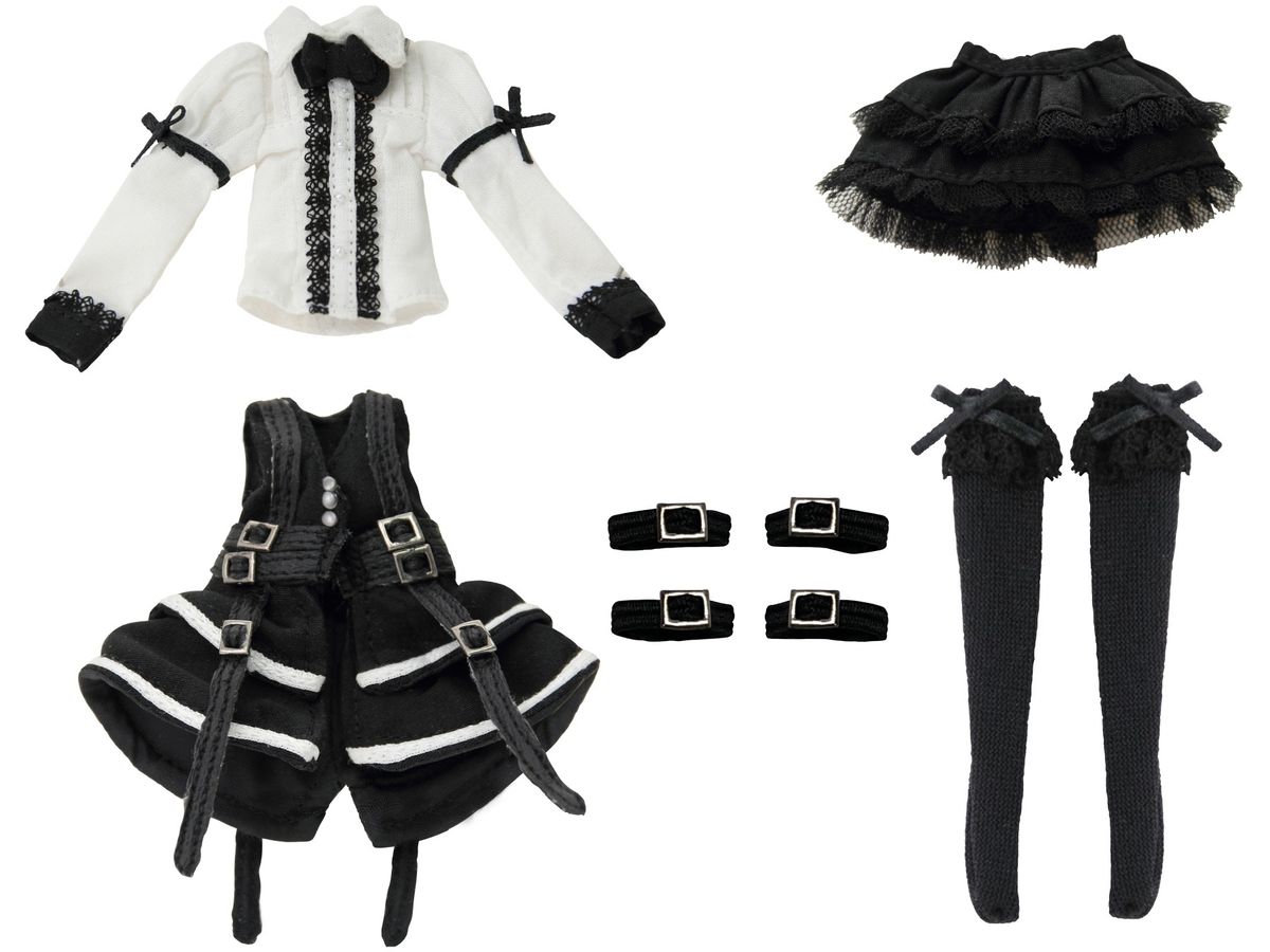 Lilia Black Raven II Dress Set -The Darkness full of city- Black x White
