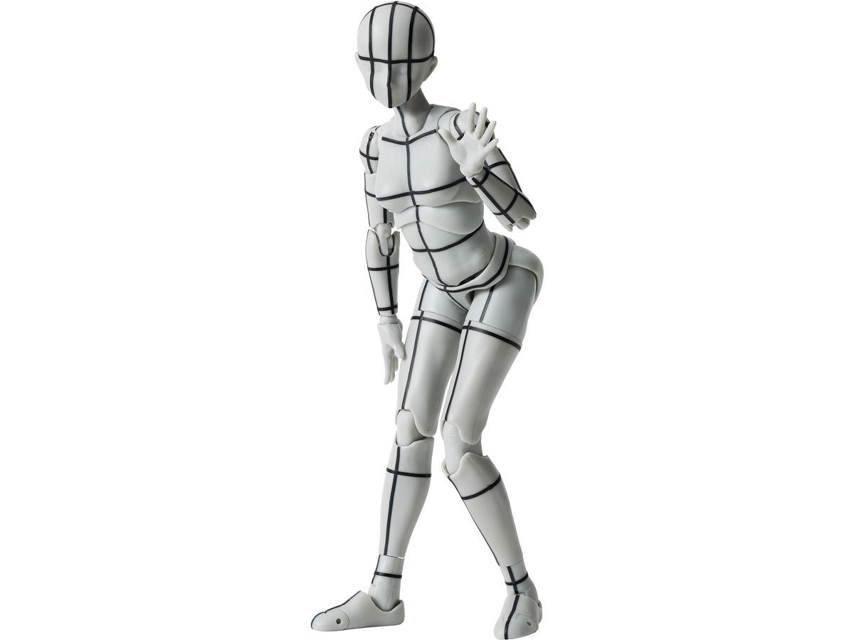 S.H.Figuarts Body-chan -Sports- Edition -Wireframe- (Gray Color Ver.)