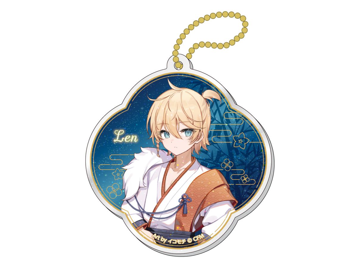 Hatsune Miku Akihabara Festival 2024: Acrylic Keychain With Glitter Tanabata Ver. / Kagamine Len