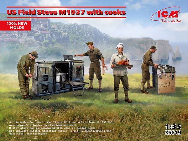 US Field Stove M1937 with cooks