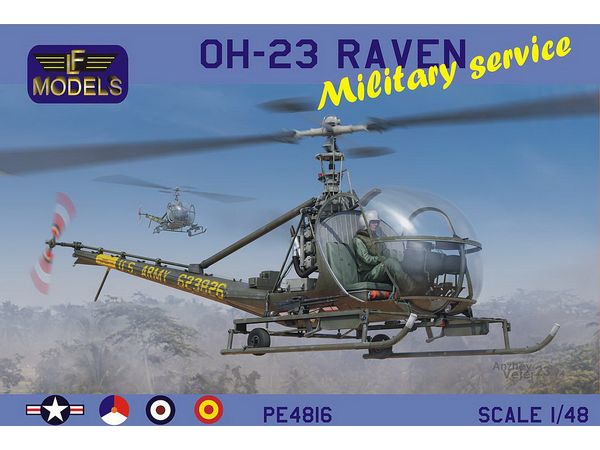 OH-23 Raven 'In military service' (2x US Army Vietnam, US Army Training unit,Spain, the Netherlands, UK)