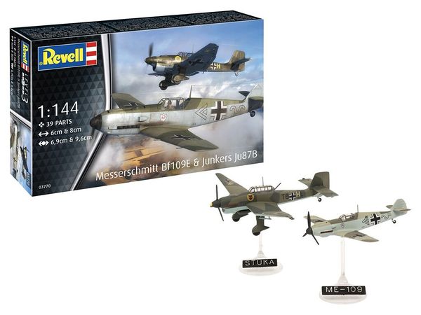 Messerschmitt Bf109E & Junkers Ju87B (Set of 2)
