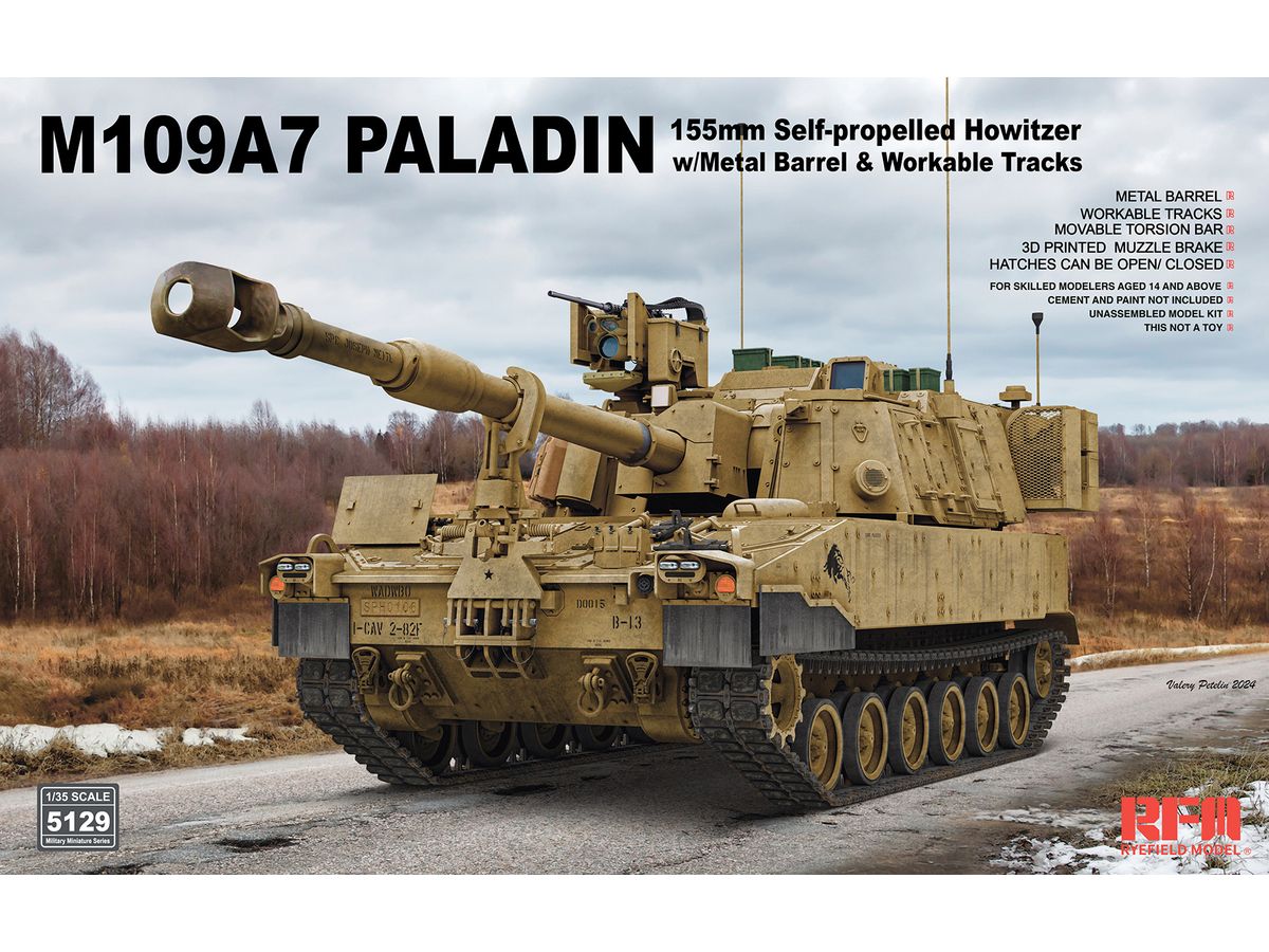 M109A7 PALADIN 155mm Self-propelled Howitzer w/workable tracks