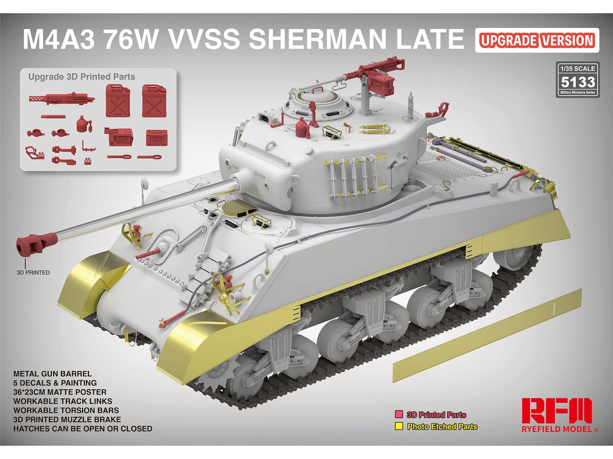 M4A3 76W VVSS SHERMAN LATE UPDATED VERSION