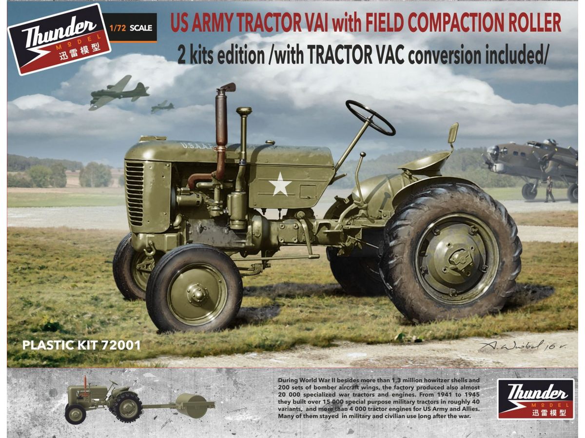 US ARMY TRACTOR VAI with FIELD COMPACTION ROLLER 2 kits edition /with TRACTOR VAC conversion included
